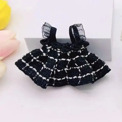 17Cm Labubu Doll Clothes Outfit Accessories for Korea Kpop Exo Labubu Idol V1 V2 Skirt Sweater Clothing Gift