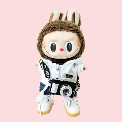 For Labubu Doll Clothes Fashion Clothes Hoodies Doll Clothes Color Match Hoodies Dolls Accessories Cute Decoration Little Cloths