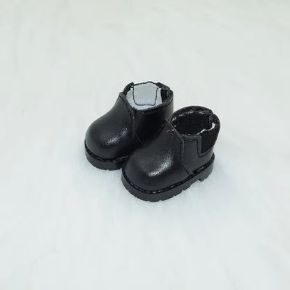 For Labubu Shoes (3.8*2.3Cm) for 17Cm Labubu Macaron and 10Cm EXO /Cotton Doll Finger Shoes Doll Leather Shoes